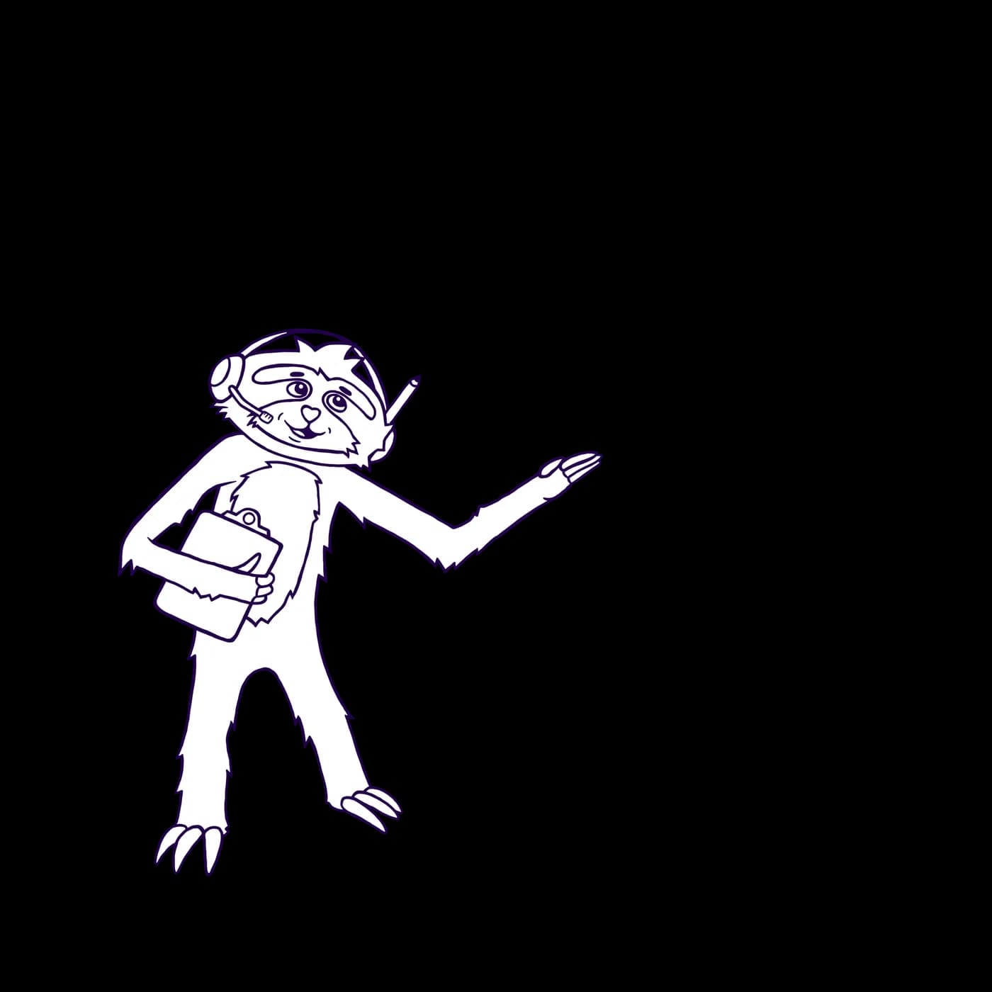 Sam illustration stage 01: The sketch